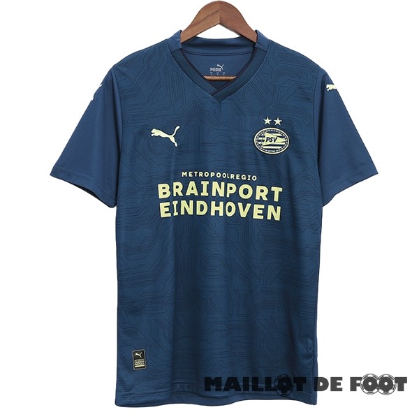 Foot Maillot Pas Cher Thailande Third Maillot Eindhoven 2023 2024 Bleu