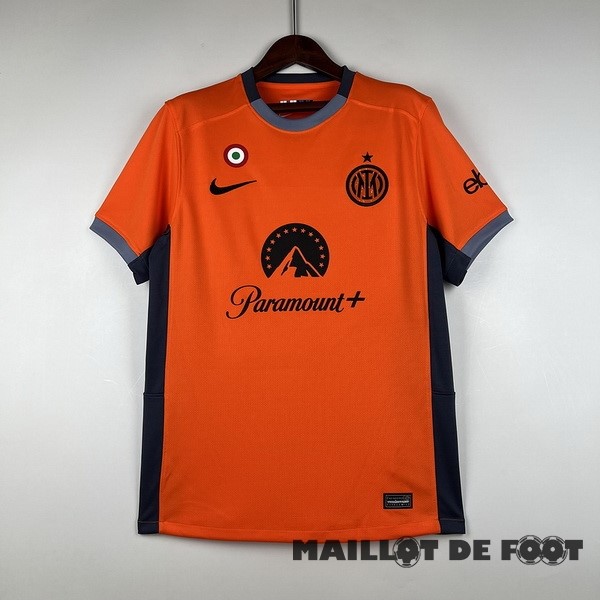 Foot Maillot Pas Cher Thailande Third Maillot Inter Milán 2023 2024 Orange
