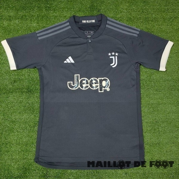 Foot Maillot Pas Cher Thailande Third Maillot Juventus 2023 2024 Blanc Noir