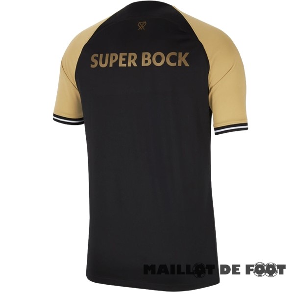 Foot Maillot Pas Cher Thailande Third Maillot Lisboa 2023 2024 Noir Jaune