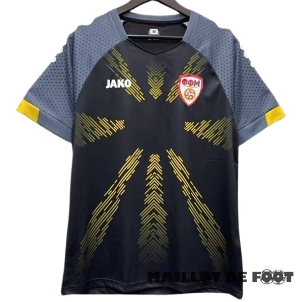 Foot Maillot Pas Cher Thailande Third Maillot Macédoine du Nord 2023 Noir