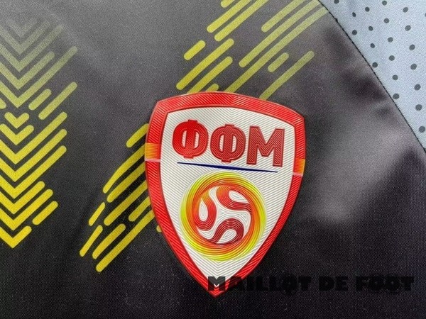 Foot Maillot Pas Cher Thailande Third Maillot Macédoine du Nord 2023 Noir