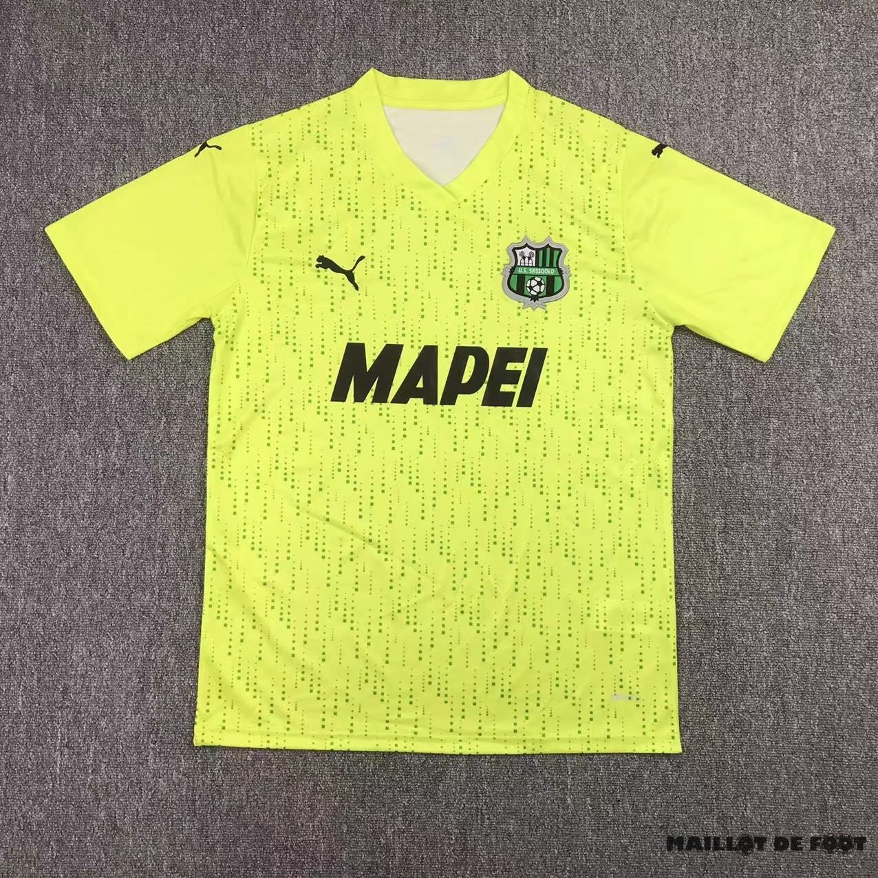 Foot Maillot Pas Cher Thailande Third Maillot Sassuolo 2023 2024 Jaune