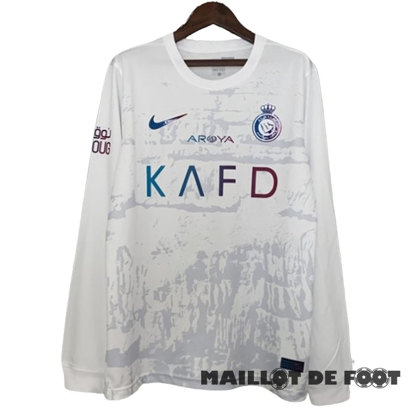 Foot Maillot Pas Cher Thailande Third Manches Longues Al Nassr 2023 2024 Blanc