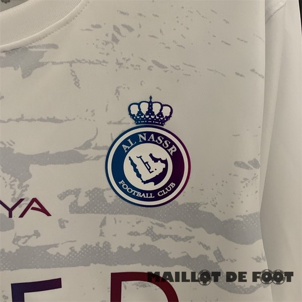 Foot Maillot Pas Cher Thailande Third Manches Longues Al Nassr 2023 2024 Blanc