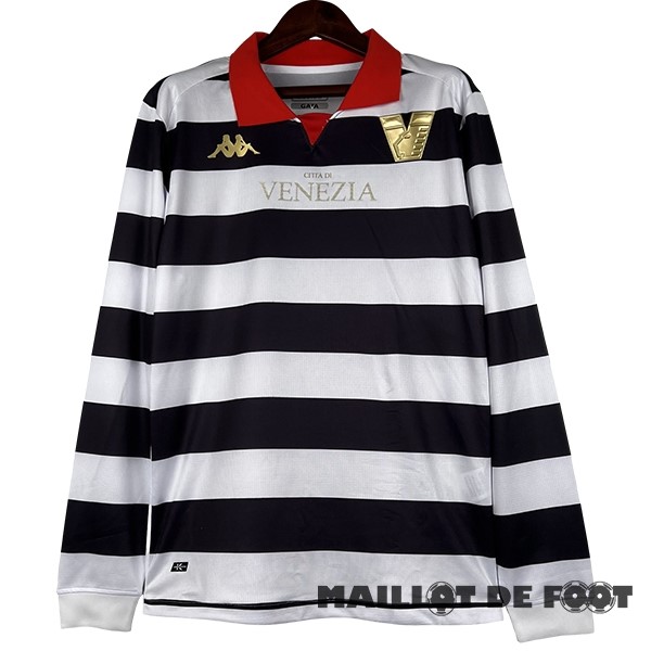 Foot Maillot Pas Cher Thailande Third Manches Longues Venezia 2023 2024 Noir Blanc