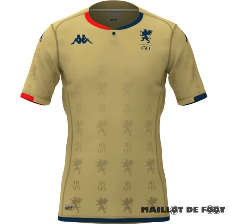 Foot Maillot Pas Cher Thailande Édition commémorative Maillot Genoa 2023 2024 Jaune