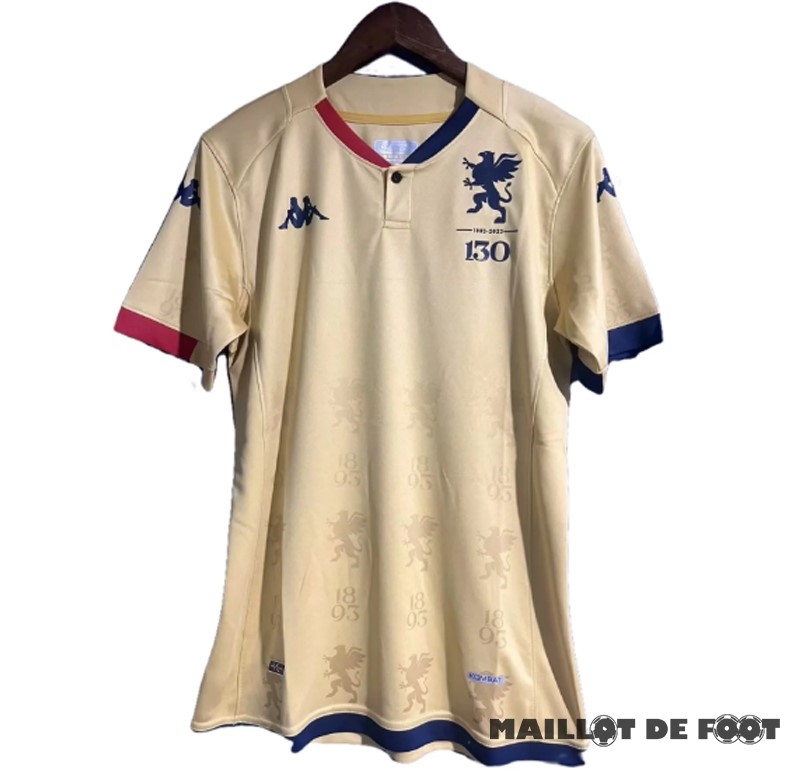 Foot Maillot Pas Cher Thailande Édition commémorative Maillot Genoa 2023 2024 Jaune