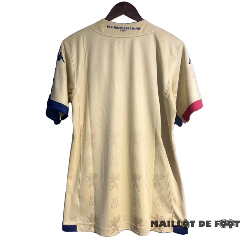 Foot Maillot Pas Cher Thailande Édition commémorative Maillot Genoa 2023 2024 Jaune