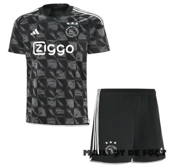 Foot Maillot Pas Cher Third Conjunto De Enfant Ajax 2023 2024 Noir