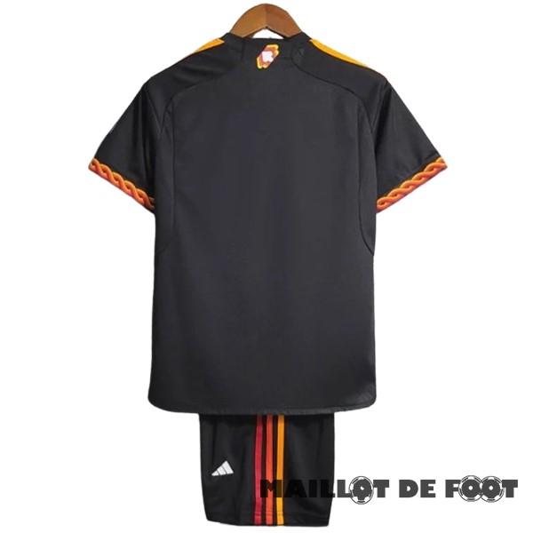 Foot Maillot Pas Cher Third Conjunto De Enfant As Roma 2023 2024 I Noir