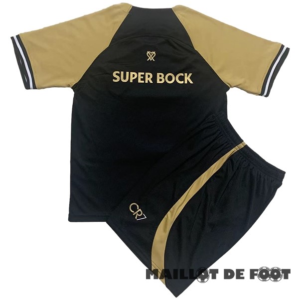 Foot Maillot Pas Cher Third Conjunto De Enfant Lisboa 2023 2024 Noir
