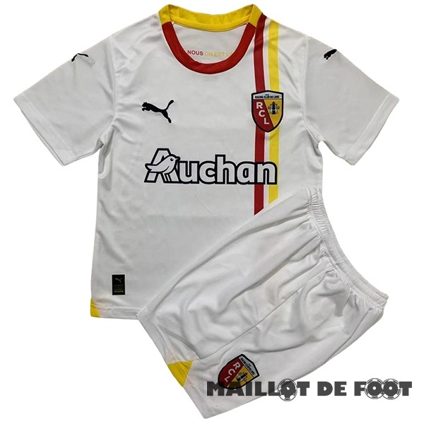 Foot Maillot Pas Cher Third Conjunto De Enfant RC Lens 2023 2024 Blanc