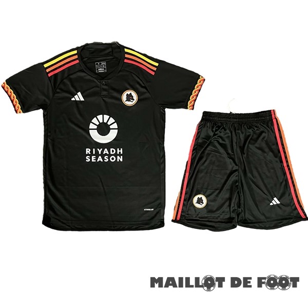 Foot Maillot Pas Cher Third Conjunto De Homme As Roma 2023 2024 I Noir