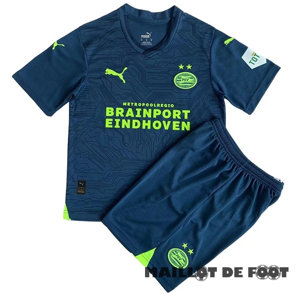 Foot Maillot Pas Cher Third Conjunto De Homme Eindhoven 2023 2024 Bleu