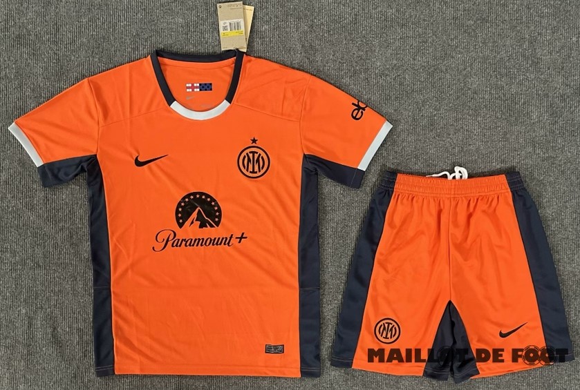 Foot Maillot Pas Cher Third Conjunto De Homme Inter Milán 2023 2024 Orange