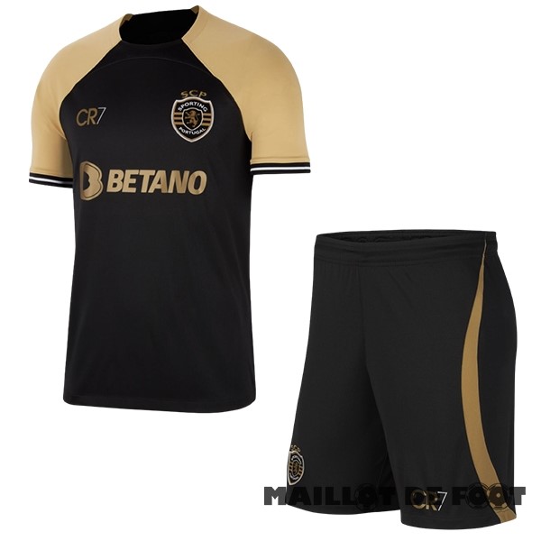 Foot Maillot Pas Cher Third Conjunto De Homme Lisboa 2023 2024 Noir