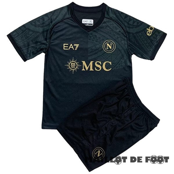 Foot Maillot Pas Cher Third Conjunto De Homme Napoli 2023 2024 Noir