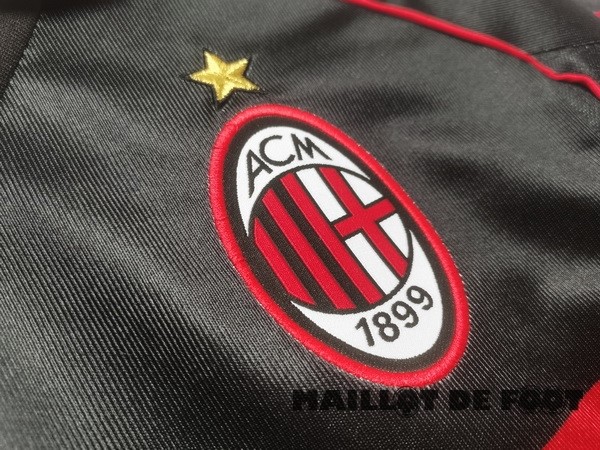 Foot Maillot Pas Cher Third Maillot AC Milan Retro 1998 1999 Noir