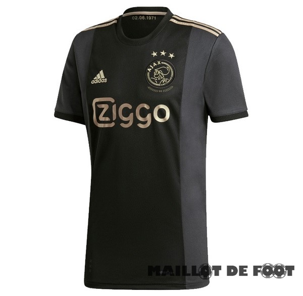 Foot Maillot Pas Cher Third Maillot Ajax Retro 2020 2021 Noir
