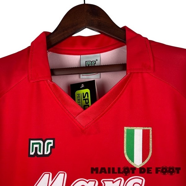 Foot Maillot Pas Cher Third Maillot Napoli Retro 1990 1991 Rouge