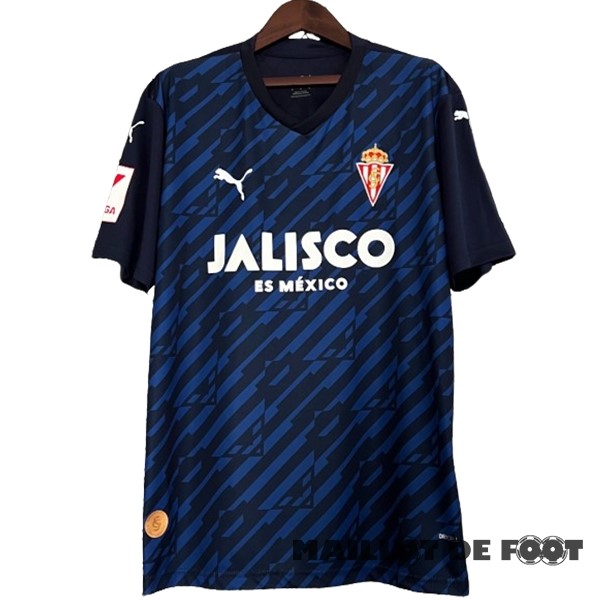 Foot Maillot Pas Cher Third Maillot Real Sporting de Gijón 2023 2024 Bleu
