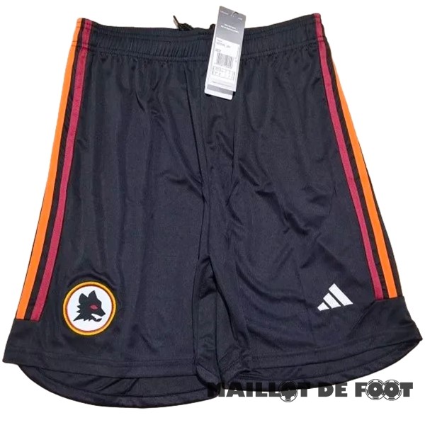 Foot Maillot Pas Cher Third Pantalon As Roma 2023 2024 Noir