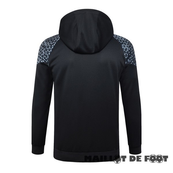 Foot Maillot Pas Cher Veste Con Capucha AC Milan 2023 2024 Noir Rouge