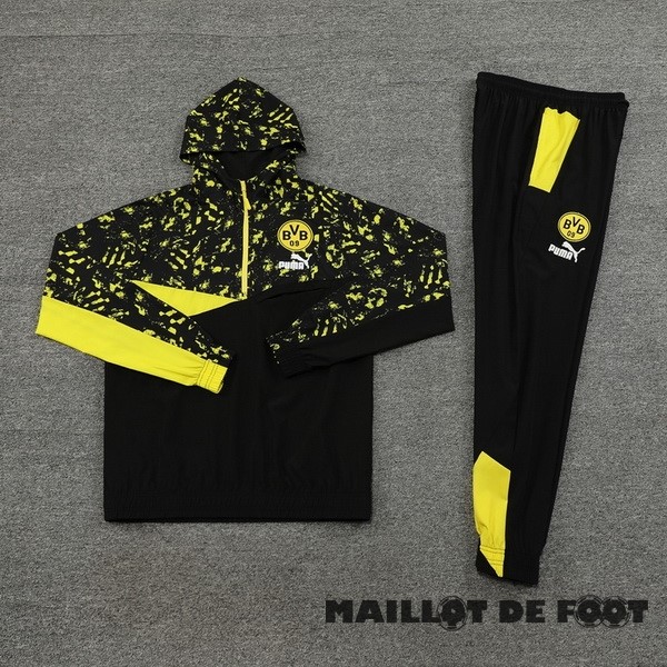 Foot Maillot Pas Cher Veste Con Capucha Borussia Dortmund 2023 2024 Noir Jaune