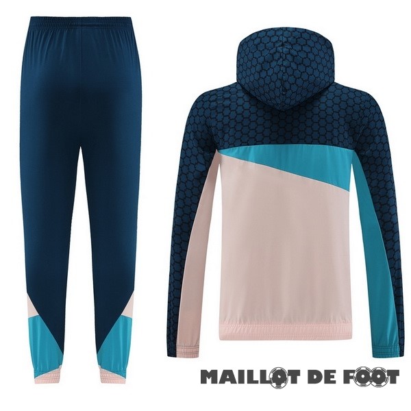 Foot Maillot Pas Cher Veste Con Capucha Manchester City 2023 2024 Bleu Marine Rose