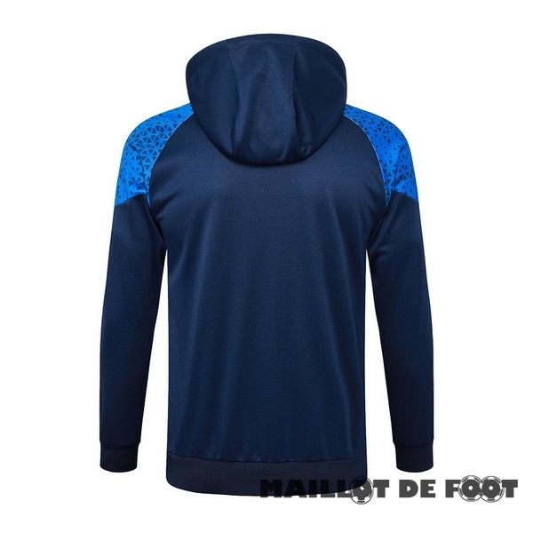 Foot Maillot Pas Cher Veste Con Capucha Marsella 2023 2024 Bleu I Marine