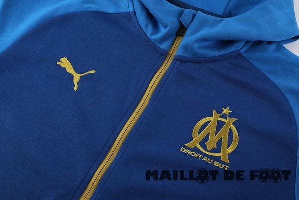 Foot Maillot Pas Cher Veste Con Capucha Marsella 2023 2024 Bleu Marine