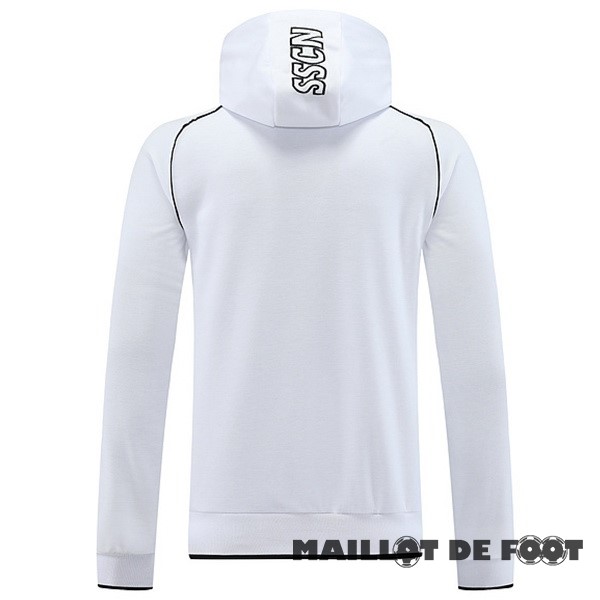Foot Maillot Pas Cher Veste Con Capucha Napoli 2023 2024 Blanc