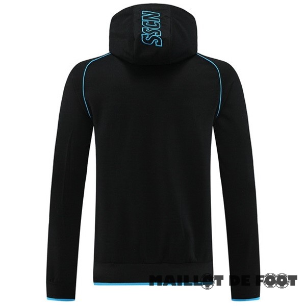 Foot Maillot Pas Cher Veste Con Capucha Napoli 2023 2024 Noir