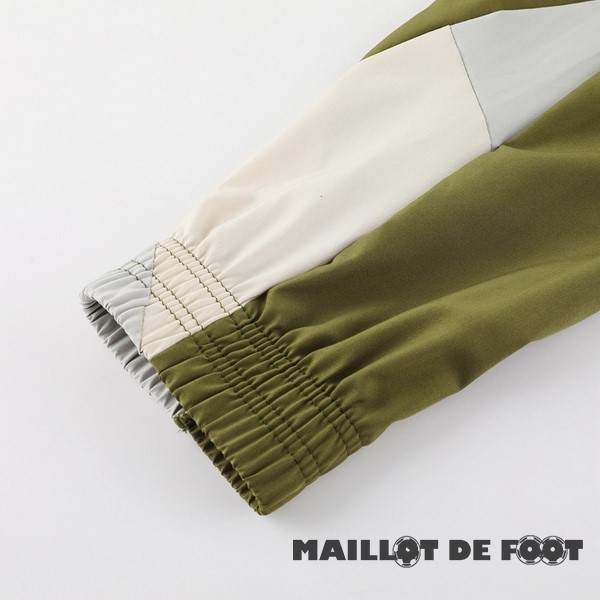 Foot Maillot Pas Cher Conjunto Completo Coupe Vent AC Milan 2023 2024 Vert Gris