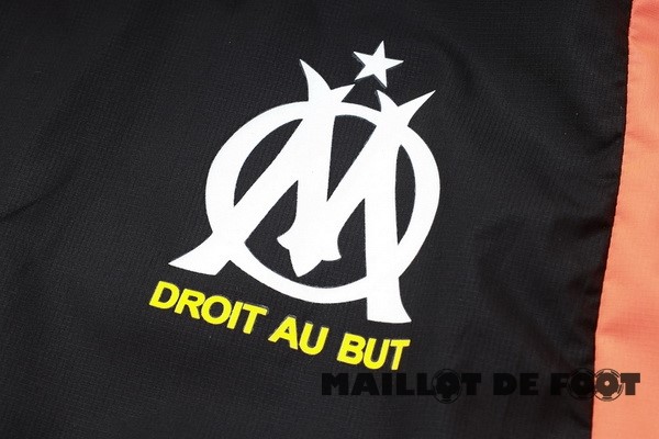 Foot Maillot Pas Cher Conjunto Completo Coupe Vent Marsella 2023 2024 Noir Rouge