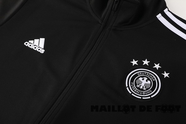 Foot Maillot Pas Cher Conjunto Completo Ropa Deportiva Con Cremallera Larga Allemagne 2024 Noir Blanc