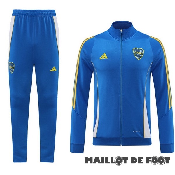 Foot Maillot Pas Cher Conjunto Completo Ropa Deportiva Con Cremallera Larga Boca Juniors 2024 2025 Bleu