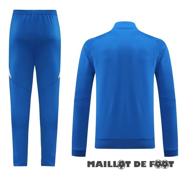 Foot Maillot Pas Cher Conjunto Completo Ropa Deportiva Con Cremallera Larga Boca Juniors 2024 2025 Bleu