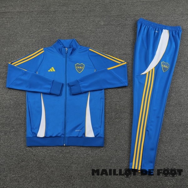 Foot Maillot Pas Cher Conjunto Completo Ropa Deportiva Con Cremallera Larga Boca Juniors 2024 2025 Bleu