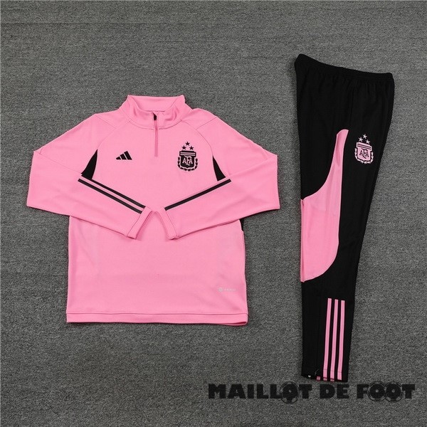 Foot Maillot Pas Cher Conjunto Completo Sudadera Entrainement Argentine 2023 Rose Noir