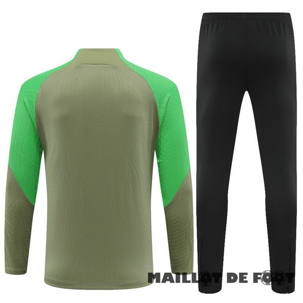 Foot Maillot Pas Cher Conjunto Completo Sudadera Entrainement Atlético Madrid 2023 2024 Vert I Noir