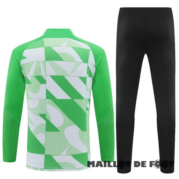 Foot Maillot Pas Cher Conjunto Completo Sudadera Entrainement Atlético Madrid 2023 2024 Vert Noir