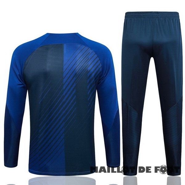 Foot Maillot Pas Cher Conjunto Completo Sudadera Entrainement Barcelona 2023 2024 Bleu Marine