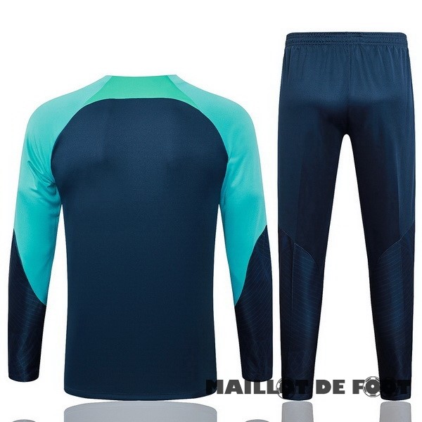 Foot Maillot Pas Cher Conjunto Completo Sudadera Entrainement Barcelona 2023 2024 Bleu Marine I Vert