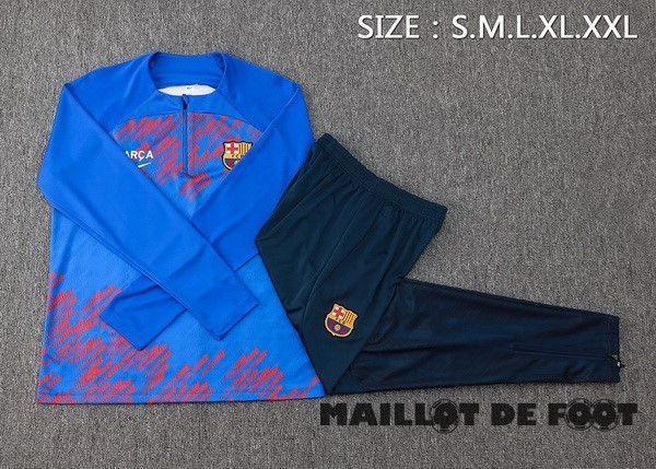 Foot Maillot Pas Cher Conjunto Completo Sudadera Entrainement Barcelona 2023 2024 Bleu Rouge