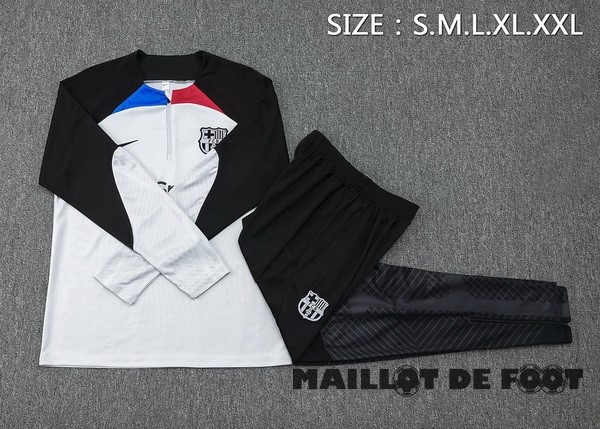 Foot Maillot Pas Cher Conjunto Completo Sudadera Entrainement Barcelona 2023 2024 Gris Noir
