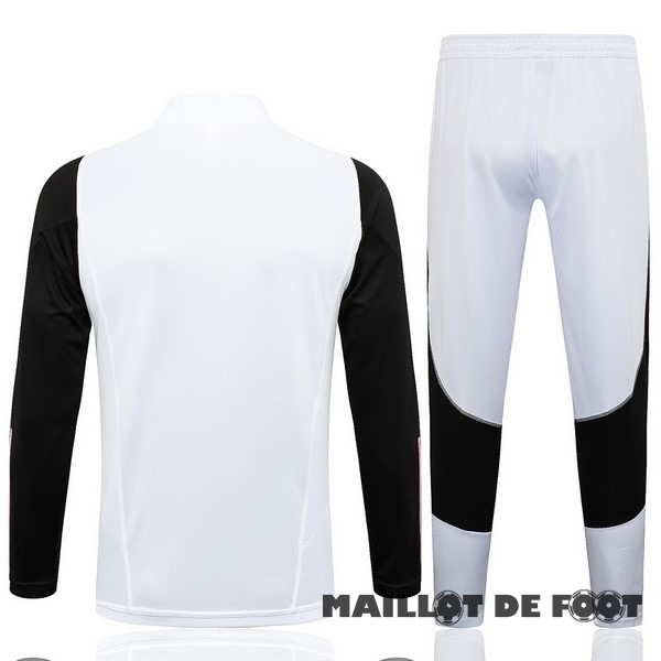 Foot Maillot Pas Cher Conjunto Completo Sudadera Entrainement Enfant Juventus 2023 2024 Blanc I Noir Rose