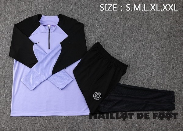Foot Maillot Pas Cher Conjunto Completo Sudadera Entrainement Paris Saint Germain 2023 2024 Purpura Noir