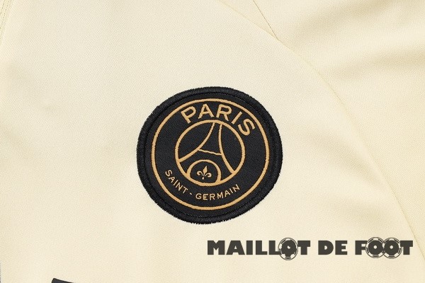 Foot Maillot Pas Cher Conjunto Completo Sudadera Joueurs Entrainement Paris Saint Germain 2023 2024 Jaune Noir